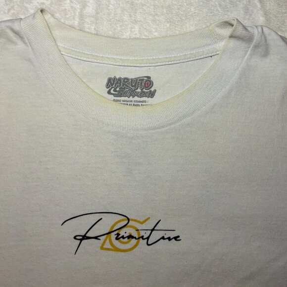 Naruto Shippuden Primitive Skateboarding T-Shirt White Men's Large Uzumaki - Picture 7 of 11
